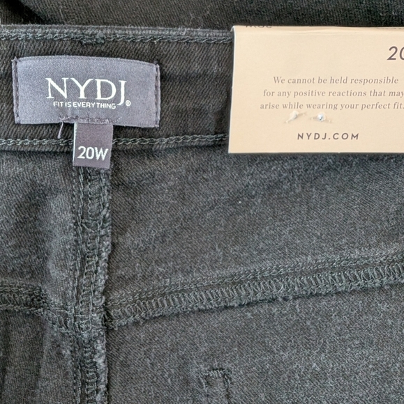 NYDJ Barbara Bootcut Jeans Black sz 20W NWT - Picture 9 of 9